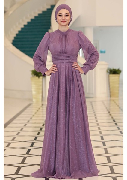 Şık Tasarım Tül Kübra Abiye