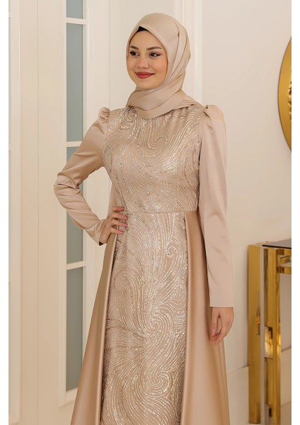 Taş Baskı Tasarım Saten Miray Abiye fiyatları