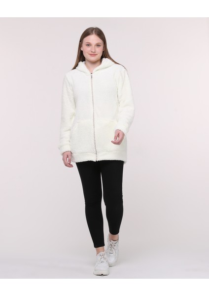 Kapüşonlu Polar Welsoft Peluş Hırka