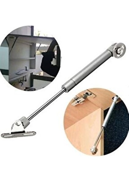 Dolap Kapak Pistonu Gazlı Amortisörlü Mutfak Dolabı Kapağı 100N 25-27 cm 2 Adet Çekmece Rayları indirimleri
