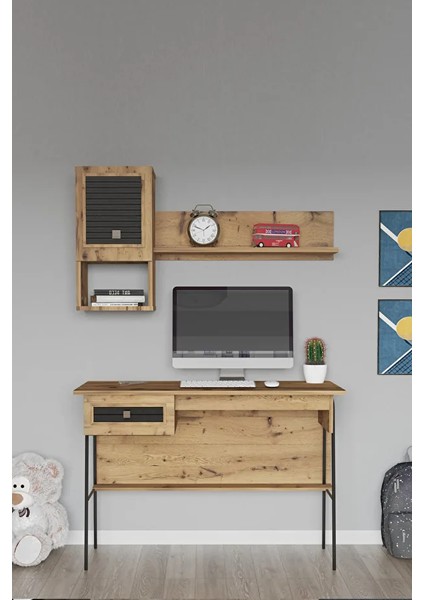 Arya Genç Çocuk Odası Takımı Karyola+Başlık&gardırop&çalışma Masası&duvar Rafı - Atlantik Çam fiyatları