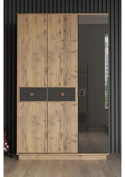 Arya Genç Çocuk Odası Takımı Karyola+Başlık&gardırop&çalışma Masası&duvar Rafı - Atlantik Çam modelleri