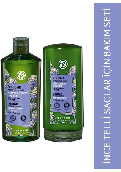 Ince Telli Saçlar Için Boy Şampuan, Saç Kremi Seti