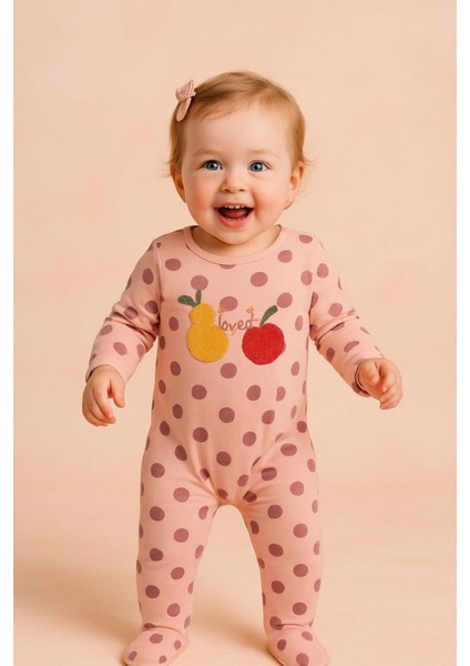 Kız Bebek Çiçek Fruit's Punch Tulum Pembe modelleri