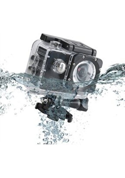 Aksiyon Kamerası 1080HD Aksiyon Kamerası Su Geçirmez Dayanıklı Aksiyon Kamera 4K