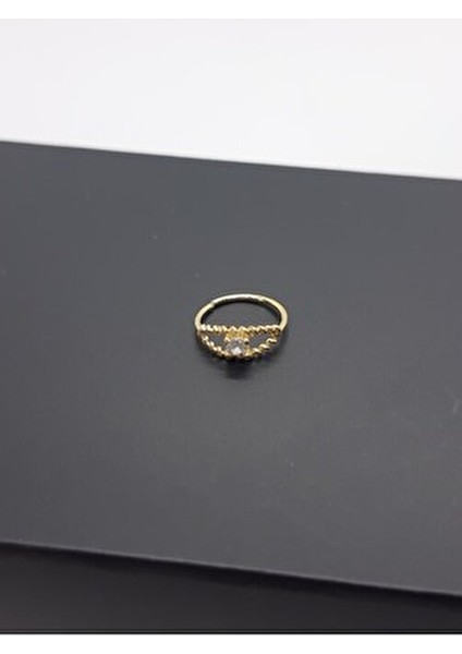 925 Ayar Gümüş Altın Kaplamalı Zirkon Tek Taşlı Hızma modelleri