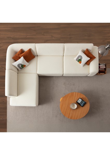 Sloft Köşe Koltuk Takımı Beyaz Sol Köşe indirimleri