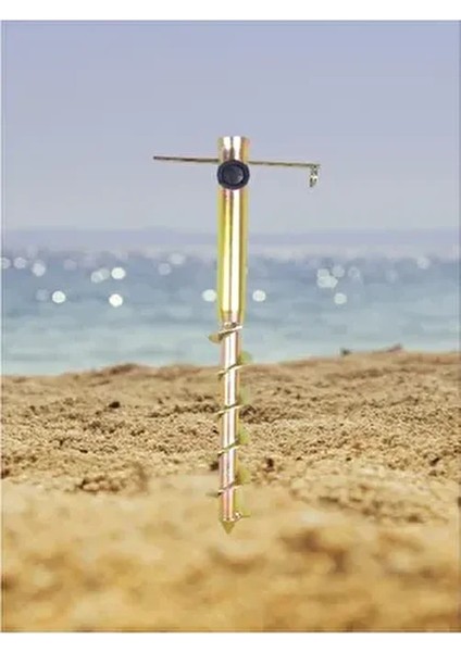 Plaj Bahçe Şemsiye Kazığı 44 cm Alüminyum Yapı ile Güçlü Sabitleme