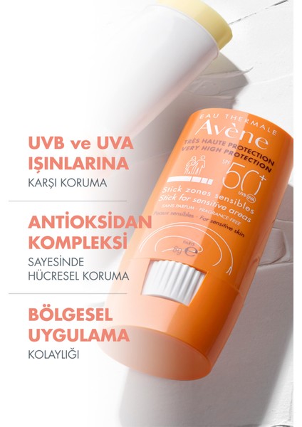 Stıck Hasas Bolgelerr ıcın SPF50+ Yuksekk Korumali Stıck Gunes Kremı 8 gr indirimleri