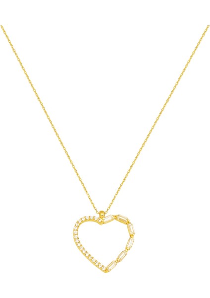 Kalp Altın Kolye 14 Ayar