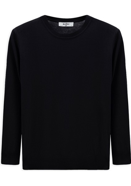 Bisiklet Yaka Regular Fit Triko Kazak fırsatları