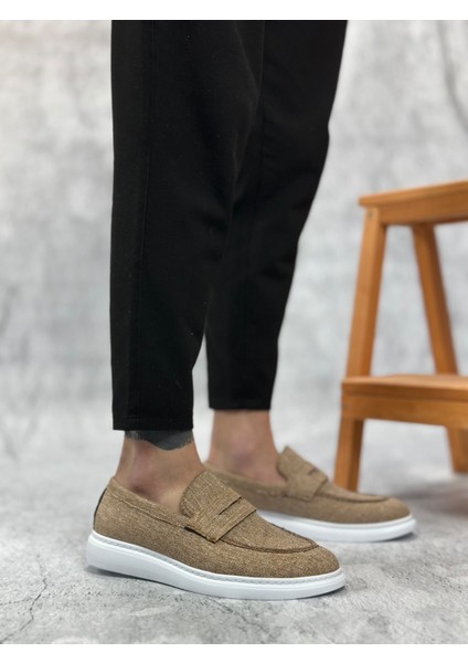 ET0355 Bağcıksız Keten Hardal Klasik Corcik Erkek Ayakkabı fiyatları