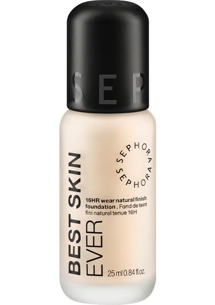 Best Skın Ever - Doğal Bitişli Fondöten, 16 Saat Kalıcı 01 N (25 Ml)