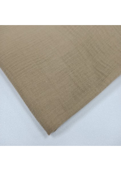 Krinkıl Müslin | 2 Katlı Bürümcük Kumaş | Bej