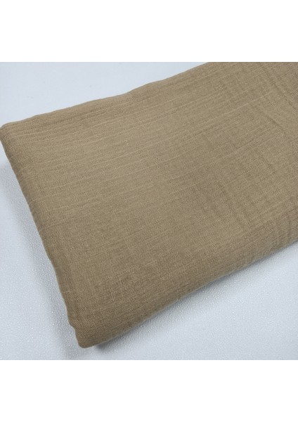 Krinkıl Müslin | 2 Katlı Bürümcük Kumaş | Bej fiyatları