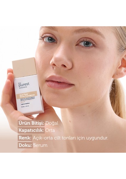 Cilt Tonu Eşitleyici & Leke Karşıtı Serum Fondöten Spf 50+, 30 ml – Açık / Orta Ton fiyatları