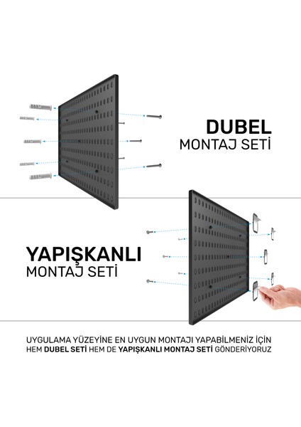 Çok Amaçlı Organizatör Pano ( 52 x 36 Cm) Yapışkanlı - Siyah fiyatları