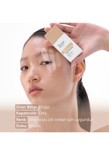 Cilt Tonu Eşitleyici & Leke Karşıtı Serum Fondöten Spf 50+, 30 ml – Orta / Koyu Ton fiyatları