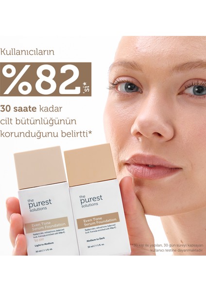 Cilt Tonu Eşitleyici & Leke Karşıtı Serum Fondöten Spf 50+, 30 ml – Orta / Koyu Ton