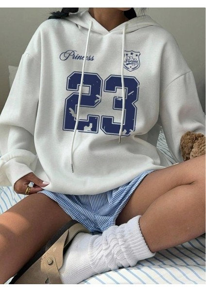 23 Beyaz Kapşonlu Sweatshirt Hoodie fiyatları