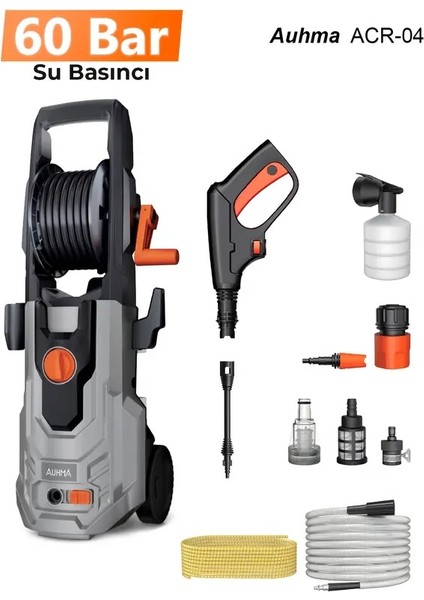 Yeni Pro Ultra Güçlü Auhma Profesyonel 1100W Araç Yıkama Makinesi