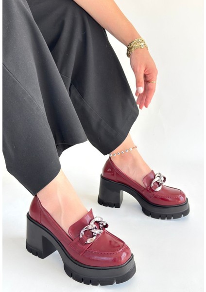 Winar Bordo Rugan Doldu Topuk Ayakkabı fiyatları