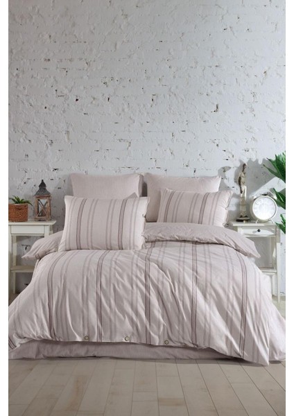 Belgin Çift Kişilik Nevresim Takımı Bej