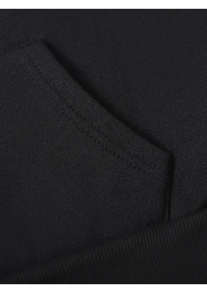 Smart Casual Siyah Kapşonlu Sweatshirt modelleri