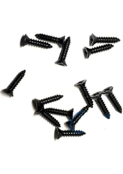 Klips, Menteşe, Ayak, Ağaç, Sunta Vidası 2,2x9,5mm - Siyah 100 Adet