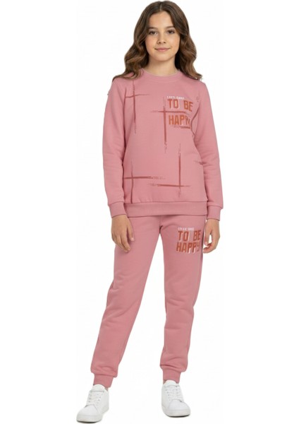 To Be Happy Motif Kız Çocuk Eşofman MNK0624 fiyatları