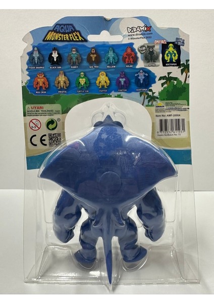 Elite Uzayan Oyuncak Aqua Monsterflex Süper Esnek Figür @mantarex@ Monster Flex, Süper Esnek Deniz Canavar 1 Adet modelleri
