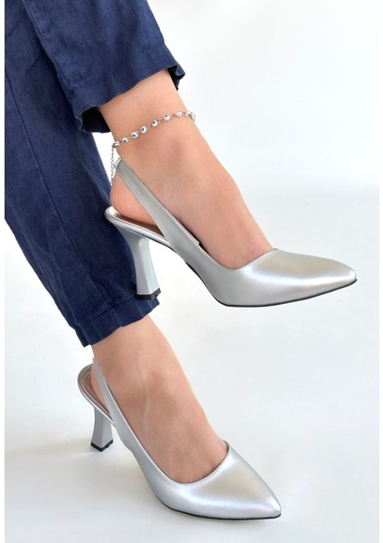 Eyesof Feey Gümüş Cilt Topuklu Ayakkabı fiyatları
