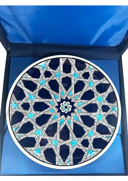 Kurumsal Hediye, Selçuklu Yıldızı Desenli 25CM Iznik Çini Tabak modelleri