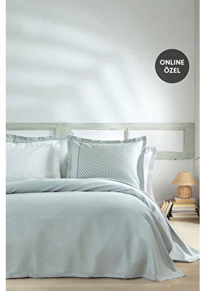 Pinto Çift Kişilik Bambu Pike Takımı - Adaçayı