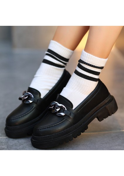 Eyesof Biga Siyah Cilt Ayakkabı