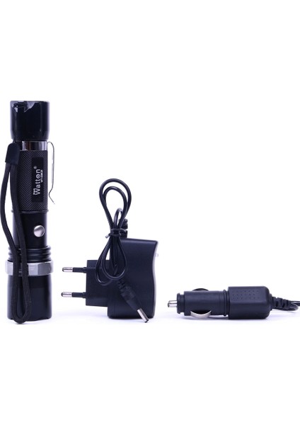 Zoomlu Şarjlı El Feneri En Uygun Fiyata WT-038 modelleri