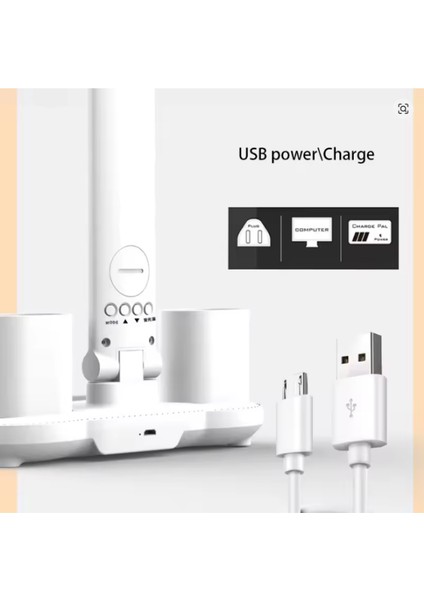 LED Çift Başlıklı Dokunmatik Masa Lambası Takvim & Saat Usb’li Katlanabilir Başucu Lambası fiyatları