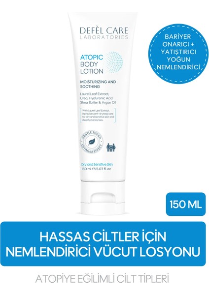 Atopik Ciltler Için Vücut Losyonu Nemlendirici Krem (150 Ml)
