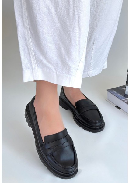 Eyesof Narli Siyah Cilt Oxford Ayakkabı modelleri