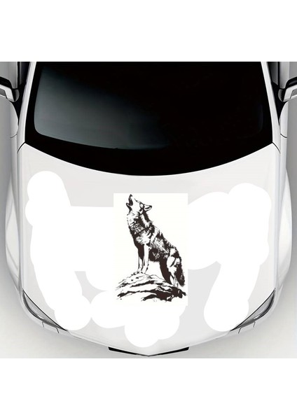 Uluyan Bozkurt Oto Kaput Sticker 40 x 60 cm