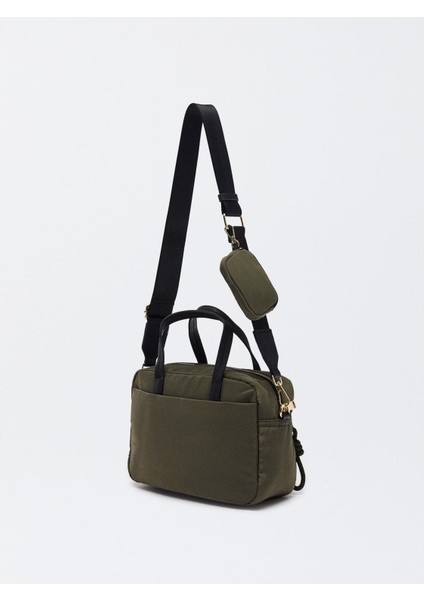 Teknik Kumaş Aksesuarlı Tote Çanta modelleri