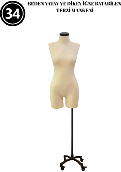 34 Beden Pantolon Giyebilen Iğne Batabilen Terzi Mankeni – Prova ve Tasarım Mankeni modelleri