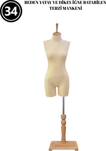 34 Beden Pantolon Giyebilen Iğne Batabilen Terzi Mankeni – Prova ve Tasarım Mankeni modelleri