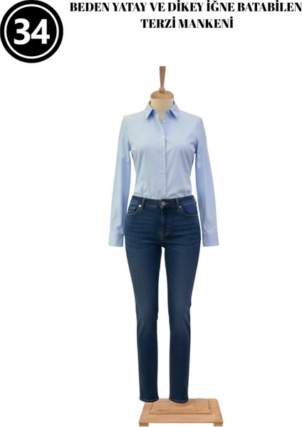 34 Beden Pantolon Giyebilen Iğne Batabilen Terzi Mankeni – Prova ve Tasarım Mankeni fırsatları