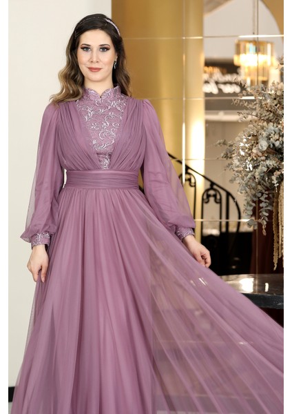 Hazal Büyük Beden Tesettür Abiye modelleri