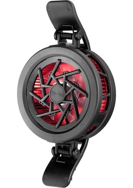 Telefon Soğutucu Fan Radyatör Magsafe Klips 2kademe Rgb Siyah HDX4369