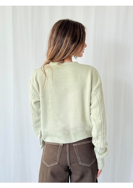 Önden Bağlamalı Hırka Kadın Açık Yeşil fiyatları