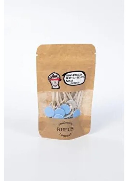 Rufus Concept Yapışkanlı Sehpa 15 cm Boy Pamuk Ip Fitil No:20 20 Adet Renkli fırsatları