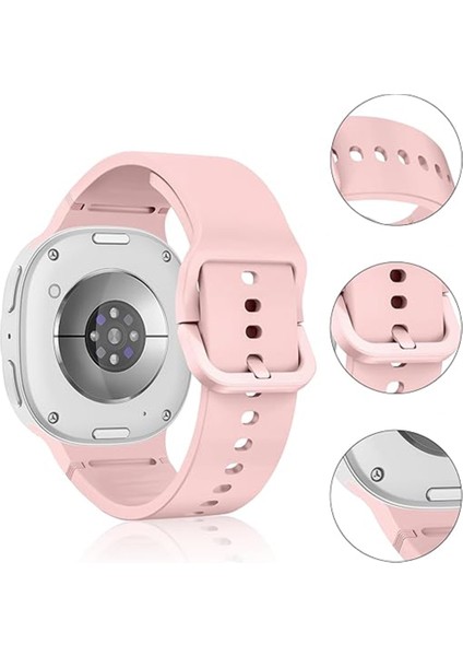 Samsung Galaxy Watch 8 44MM 40MM Ile Uyumlu Metal Tokalı Purelux Soft Silikon Kordon fiyatları