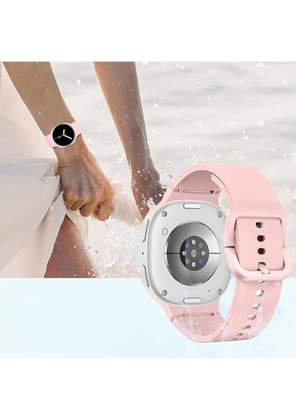 Samsung Galaxy Watch 8 44MM 40MM Ile Uyumlu Metal Tokalı Purelux Soft Silikon Kordon modelleri